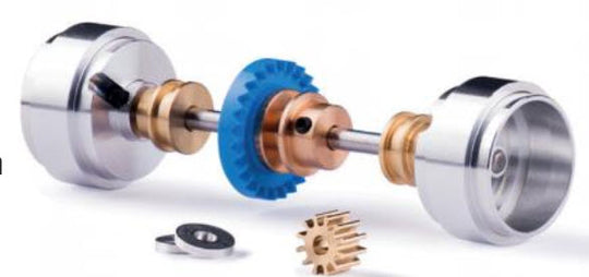 Slot.It KK03c Rear Axle Assembly for Older Carrera