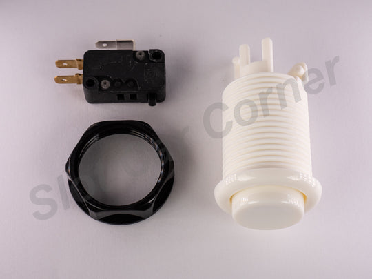 Track Call Button, Panel Mount, White