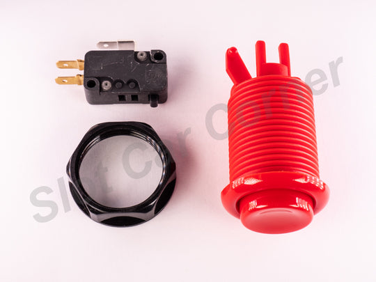 Track Call Button, Panel Mount, Red