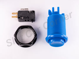 Track Call Button, Panel Mount, Blue