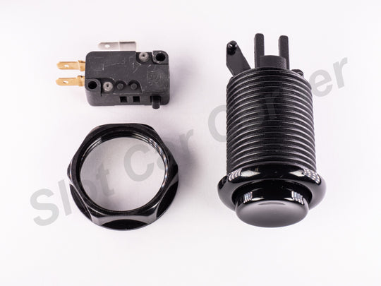 Track Call Button, Panel Mount, Black