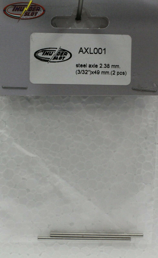 AXL001 Thunder Slot Solid Axle, 3/32" x 49mm