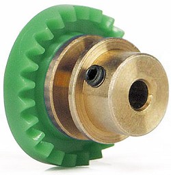 Slot.It GI24-Bz Inline Crown Gear, Bronze Hub, 24T