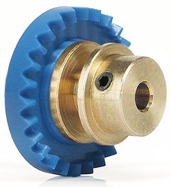 Slot.It GI26-Bz Inline Crown Gear, Bronze Hub, 26T