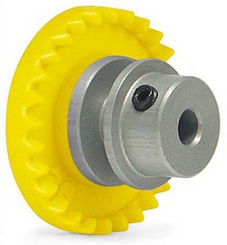 Slot.It GI28-Al Inline Crown Gear, Alum. Hub, 28T